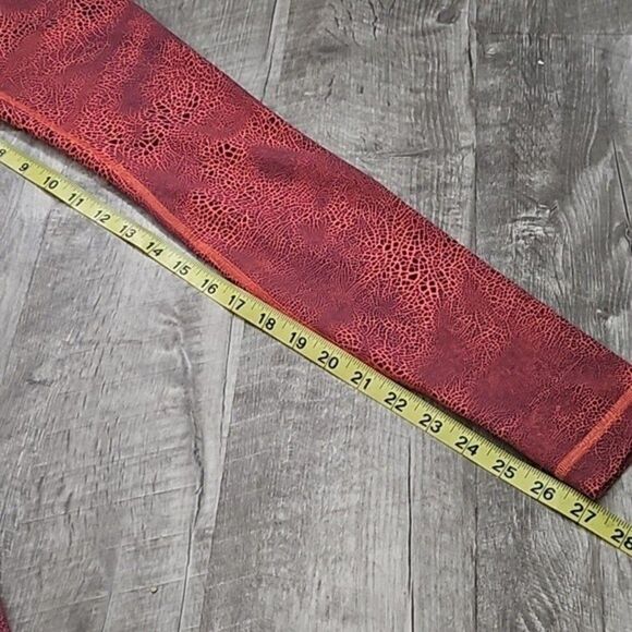 Lululemon Wunder Train High Rise 25” Leggings – Crackle Glaze Orange Women’s - Picture 8 of 12